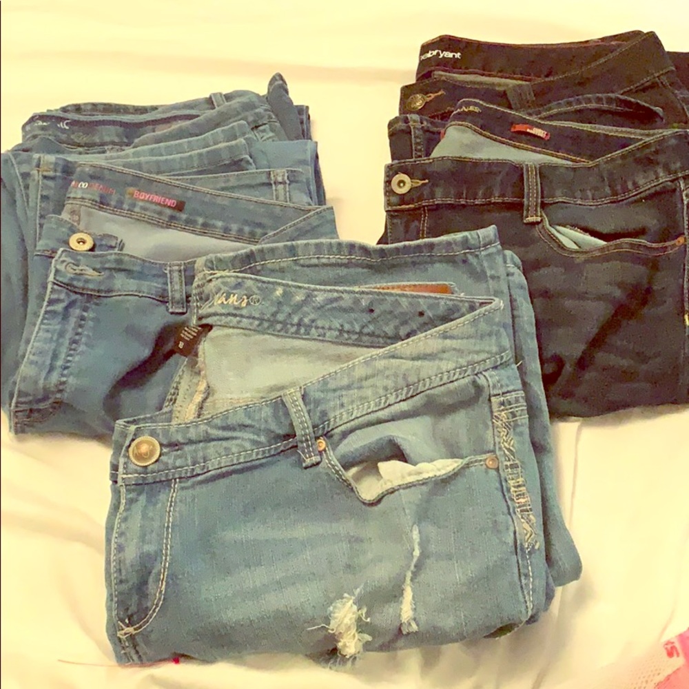 😍👀5 pair Size18 jeans 👀😍